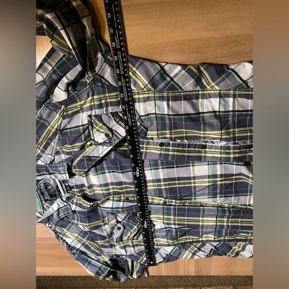 Buckle black plaid button down - Picture 5 of 7